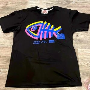 EUC Authentic EVISU T-shirt Evergreen Japan Streetwear Brand Size Medium
